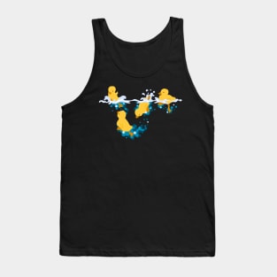 Happy Splashing Ducklings Tank Top